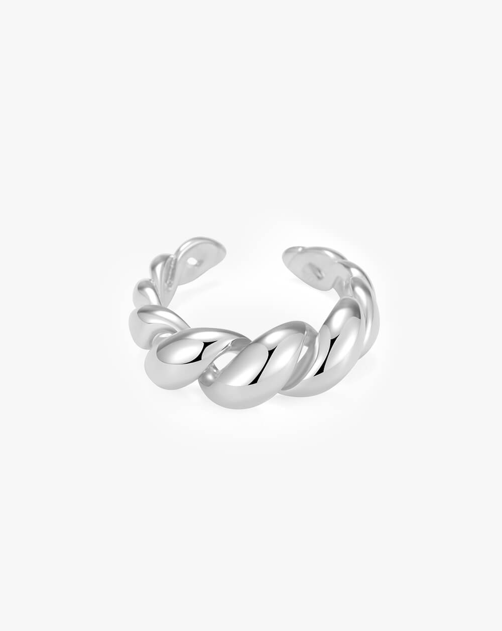 Gold Minimal Twist Dome Ring
