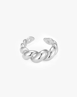 Gold Minimal Twist Dome Ring