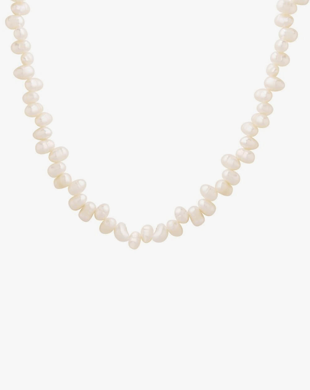 Antique Style Pearl Necklace with Baroque French Charm