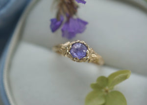 Twilight Bloom Tanzanite Engagement Ring, Tanzanite ring