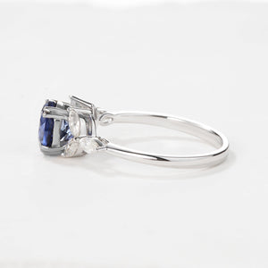 Round Cut Inspired Moss Agate Engagement Ring