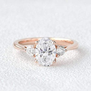 Classic Oval Three Stone Lab-Grown Diamond Ring