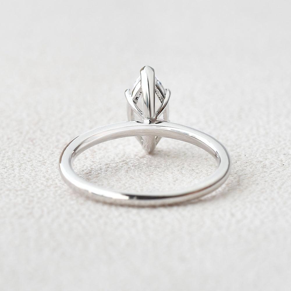 Classic 1.0CT Marquise Moissanite Solitaire Ring