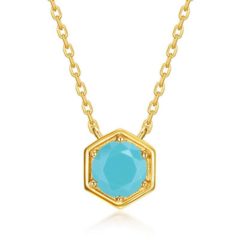 Amethyst Hexagon Crystal Pendant Necklace - Stellaradorn
