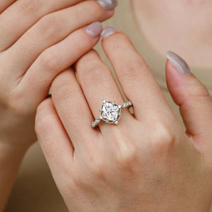 Charlotte 1.5ct Lab Opal Signature Vintage Engagement Ring