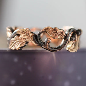 The Oak Promise: Hand-Engraved Wedding Bands