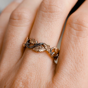 The Oak Promise: Hand-Engraved Wedding Bands