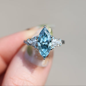 The Enchanted Garden Vine Ring With A Marquise-Cut Diamond