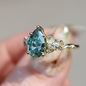 The Enchanted Garden Vine Ring With A Marquise-Cut Diamond