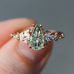 The Enchanted Garden Vine Ring With A Marquise-Cut Diamond
