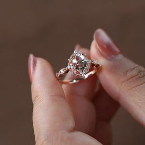 Charlotte 1.5ct Lab Opal Signature Vintage Engagement Ring