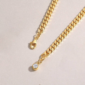 Gold Cuban Link Chain Bracelet