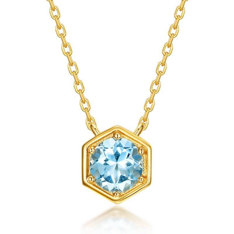 Amethyst Hexagon Crystal Pendant Necklace - Stellaradorn