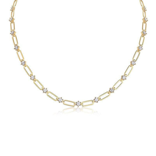 Golden Dainty Foral Station Necklace - Stellaradorn