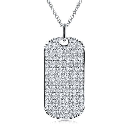 Pavé Dog Tag Pendant - Stellaradorn