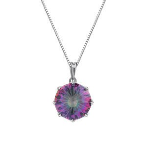 Radiant Mystic Quartz Pendant Necklace - Stellaradorn