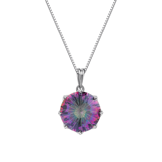 Radiant Mystic Quartz Pendant Necklace - Stellaradorn