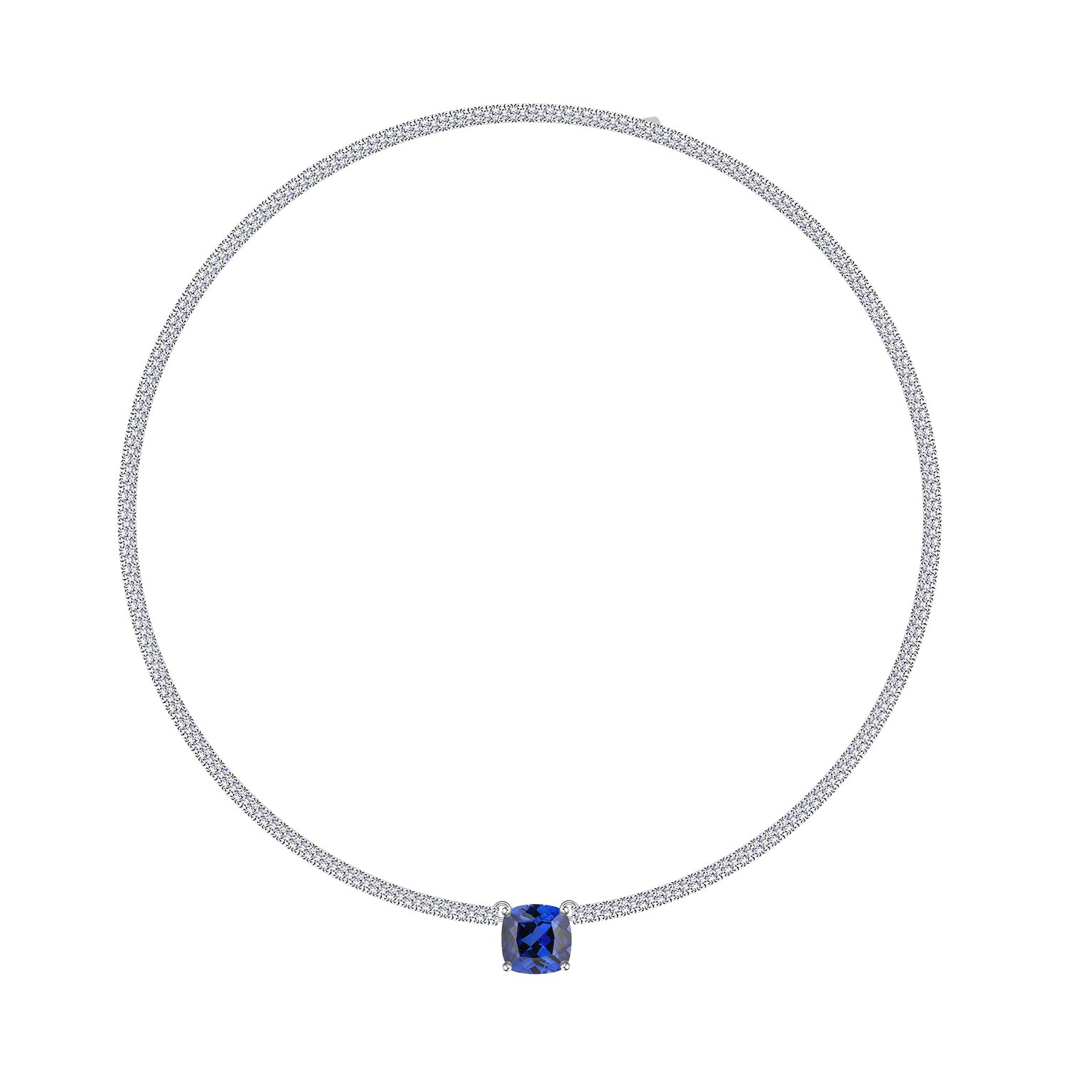 Blue Sapphire Drop Necklace - Stellaradorn