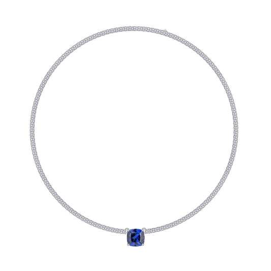 Blue Sapphire Drop Necklace - Stellaradorn
