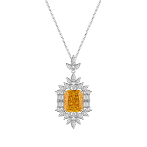 Citrine Luxry Statement Pedant Necklace - Stellaradorn