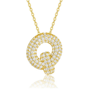 Letters Nametag Infinity Charm Necklace - Stellaradorn