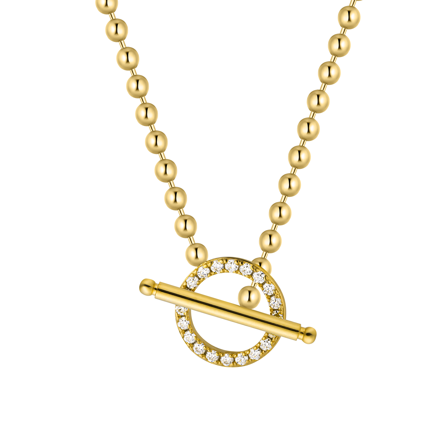 Classic Gold Bar Lariat Toggle Necklace - Stellaradorn
