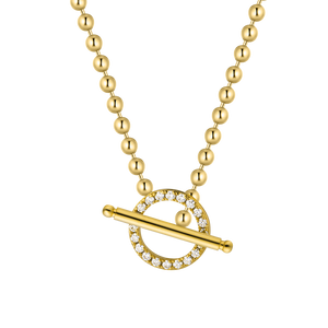 Classic Gold Bar Lariat Toggle Necklace - Stellaradorn