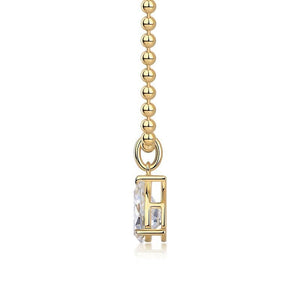 Beaded Teardrop Solitaire Pedant Necklace - Stellaradorn