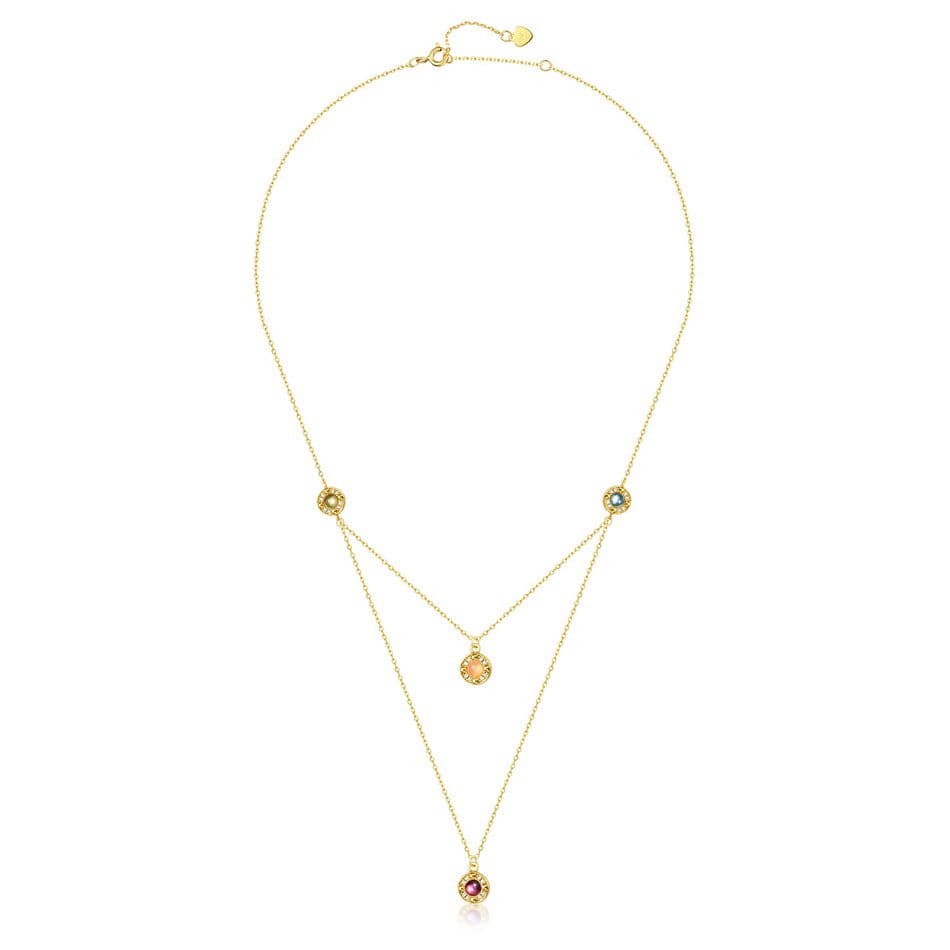 Double-Layer Dainty Gem Necklace - Stellaradorn