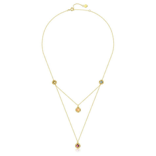 Double-Layer Dainty Gem Necklace - Stellaradorn