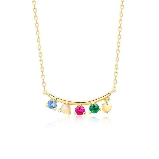 Smile Colorful Charm Bar Necklace - Stellaradorn