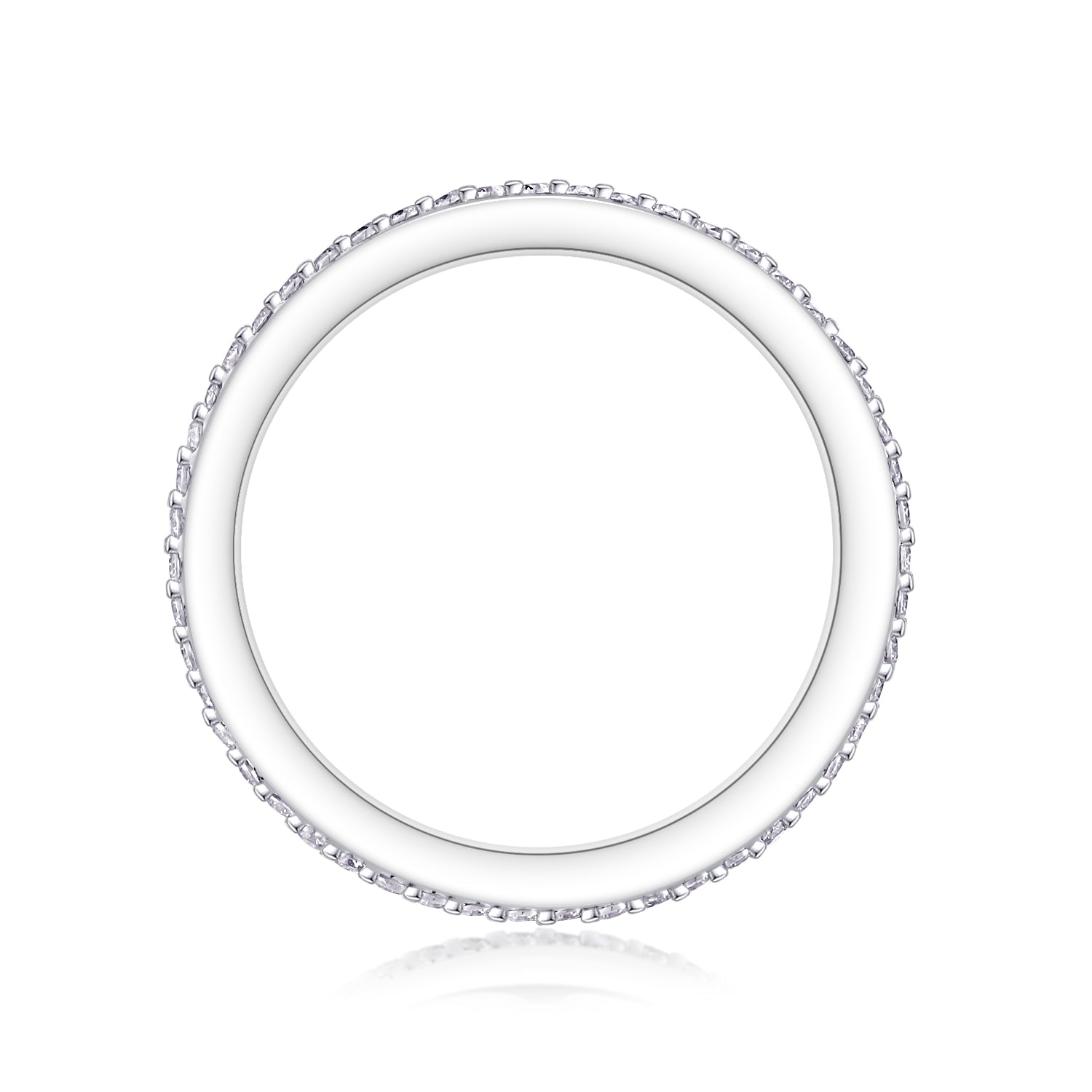 Double-Row Baguette Eternity Band Stacking Ring - Stellaradorn