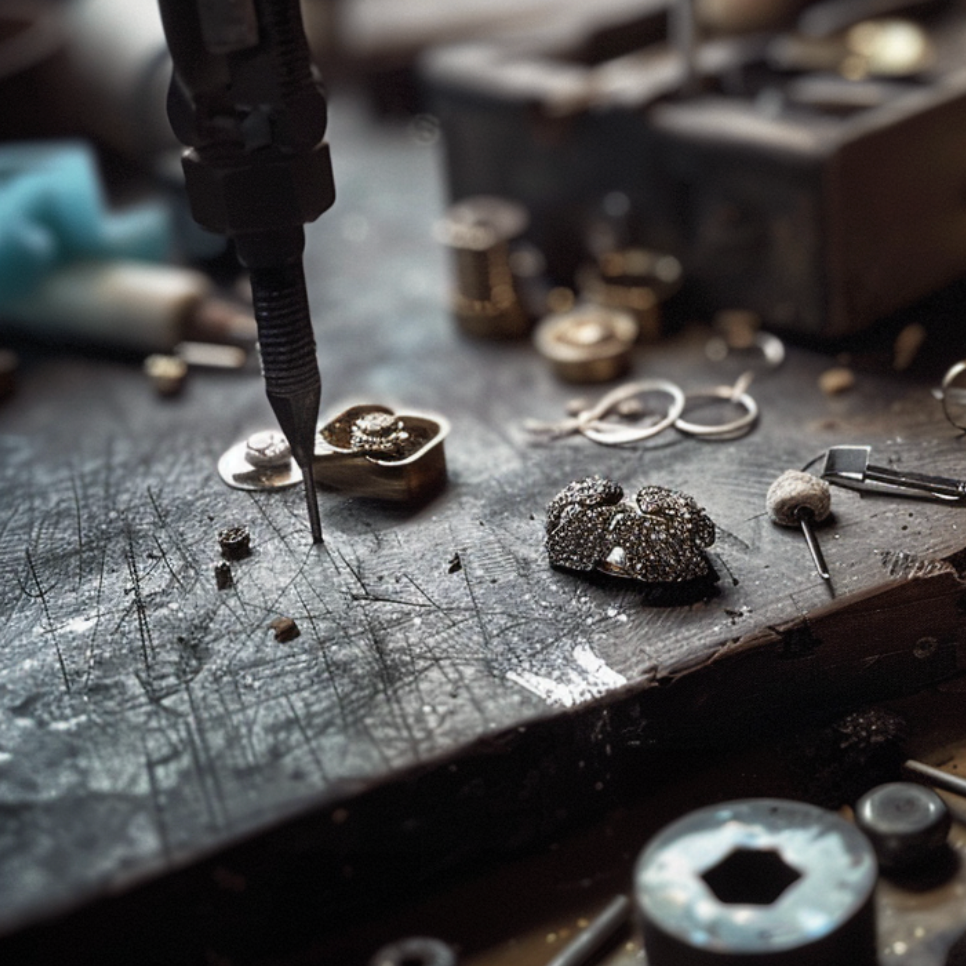 Angel’s Wing | V-Shaped Leaf Moissanite Solitaire Wedding Band