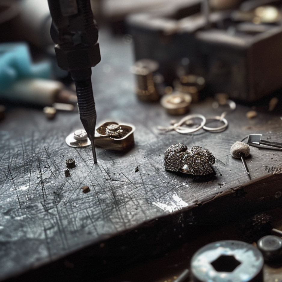 Angel’s Garden | Moissanite Leaf Motif Wedding Band