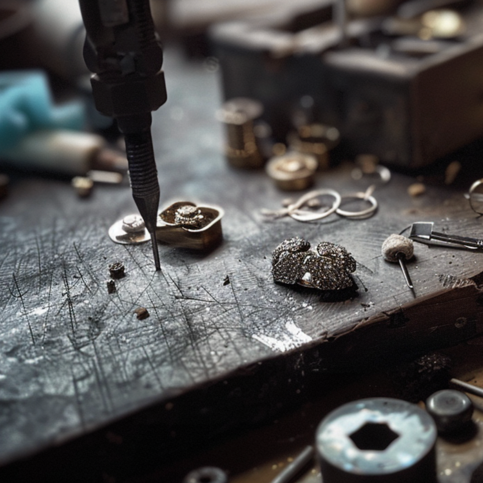 Velvet Twilight | Three-Stone Tanzanite & Moissanite Ring