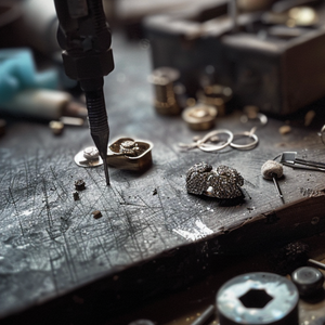 Aria‘s Glade | Oval Cut Tanzanite & Blue Diamond Leaf Engagement Ring