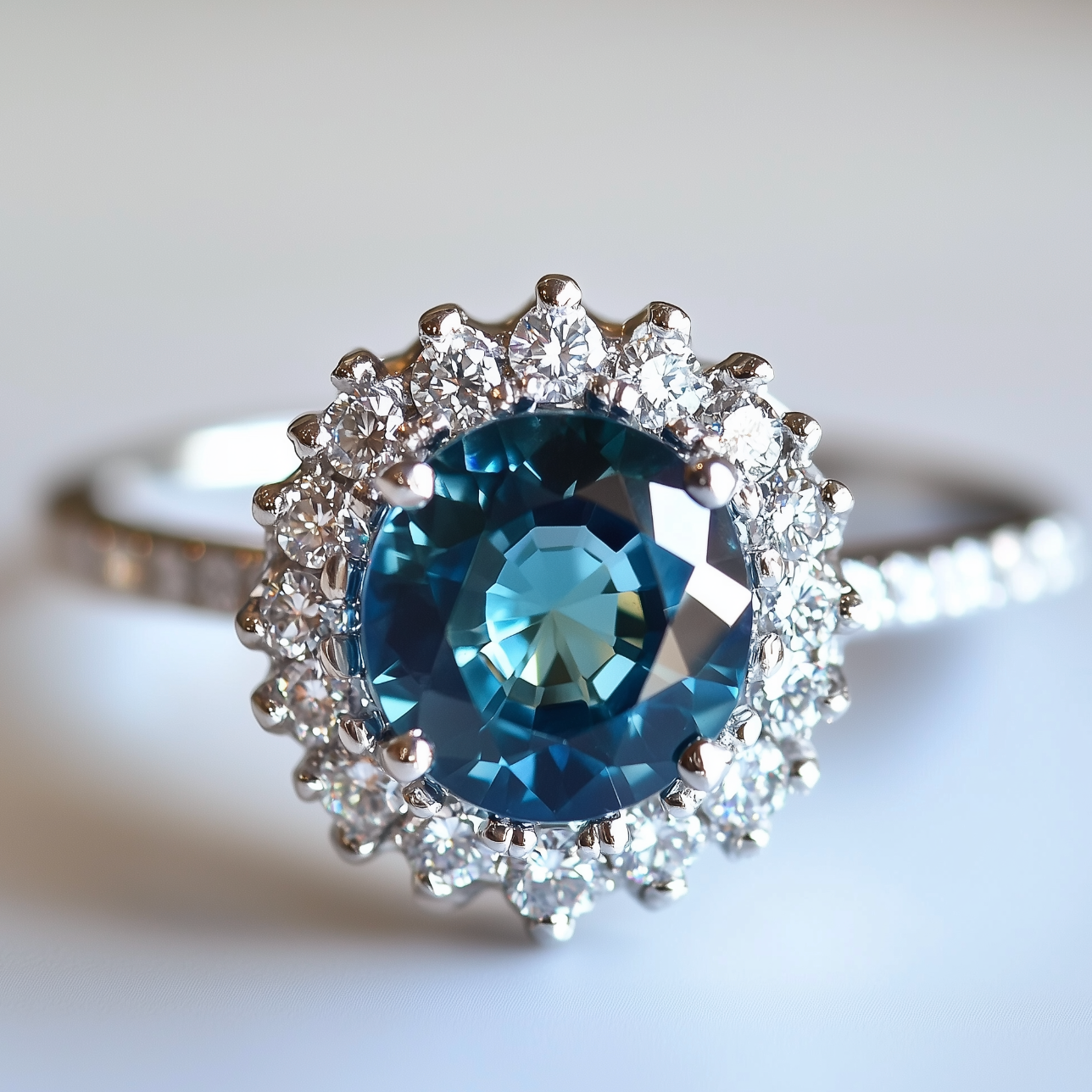 Blue Sapphire ring, Natural Blue Sapphire Engagement ring