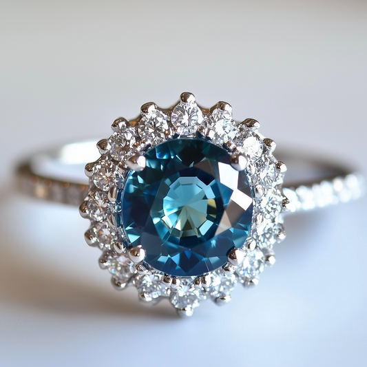 Blue Sapphire ring, Natural Blue Sapphire Engagement ring
