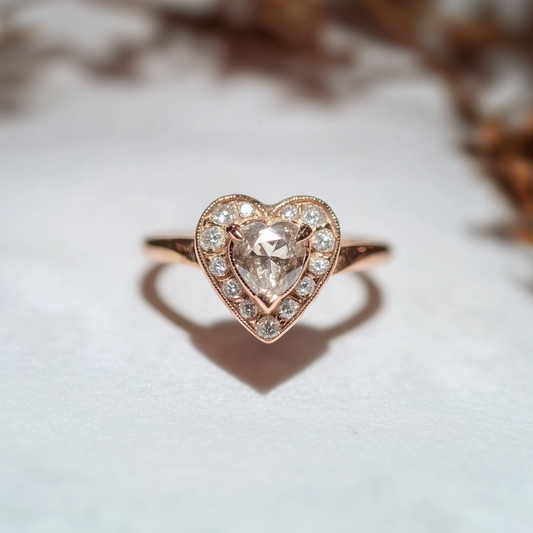 Evertrue Salt and Pepper Diamond Ring, Diamond Engagement Ring