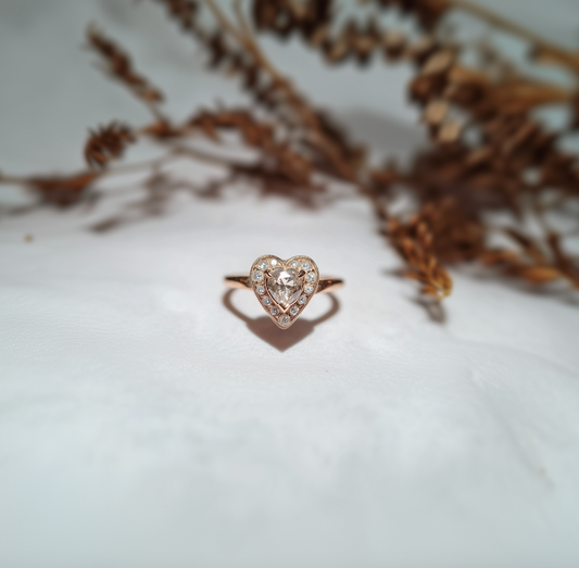 Evertrue Salt and Pepper Diamond Ring, Diamond Engagement Ring
