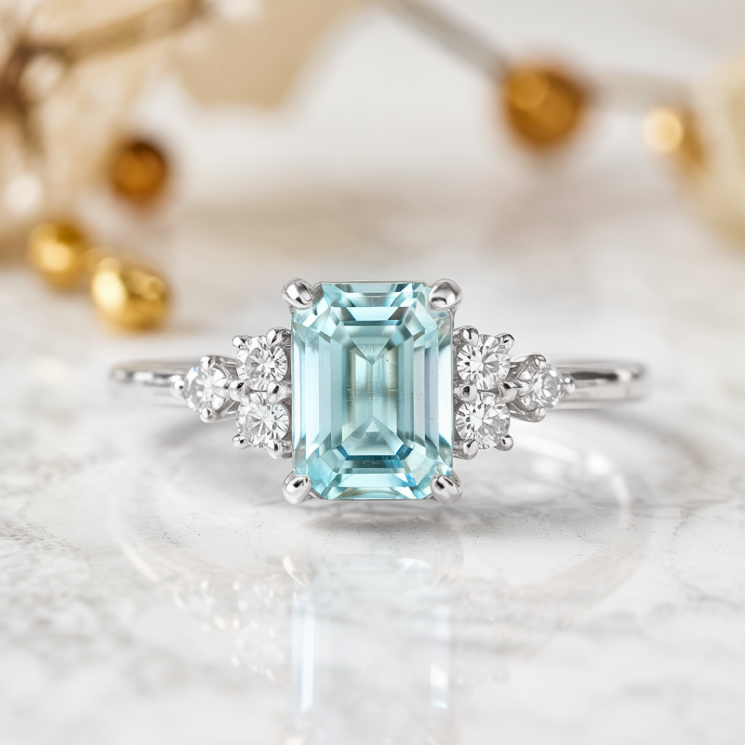 Natalia  1CT Emerald-Cut Diamond Ring