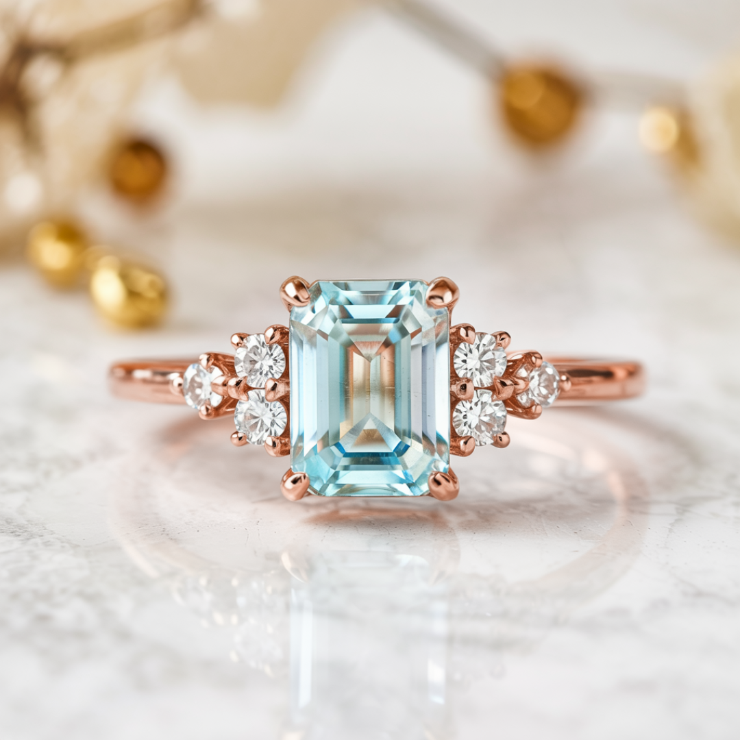 Natalia  1CT Emerald-Cut Diamond Ring