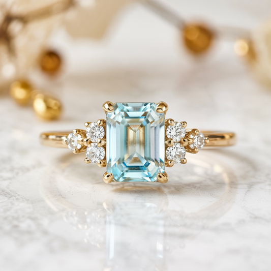 Natalia  1CT Emerald-Cut Diamond Ring