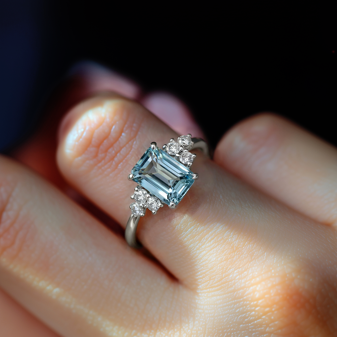 Natalia  1CT Emerald-Cut Diamond Ring