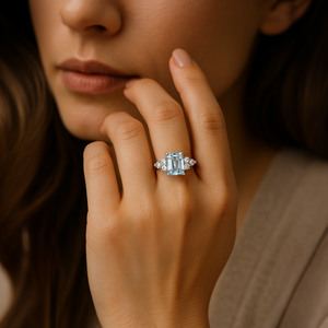 Natalia  1CT Emerald-Cut Diamond Ring