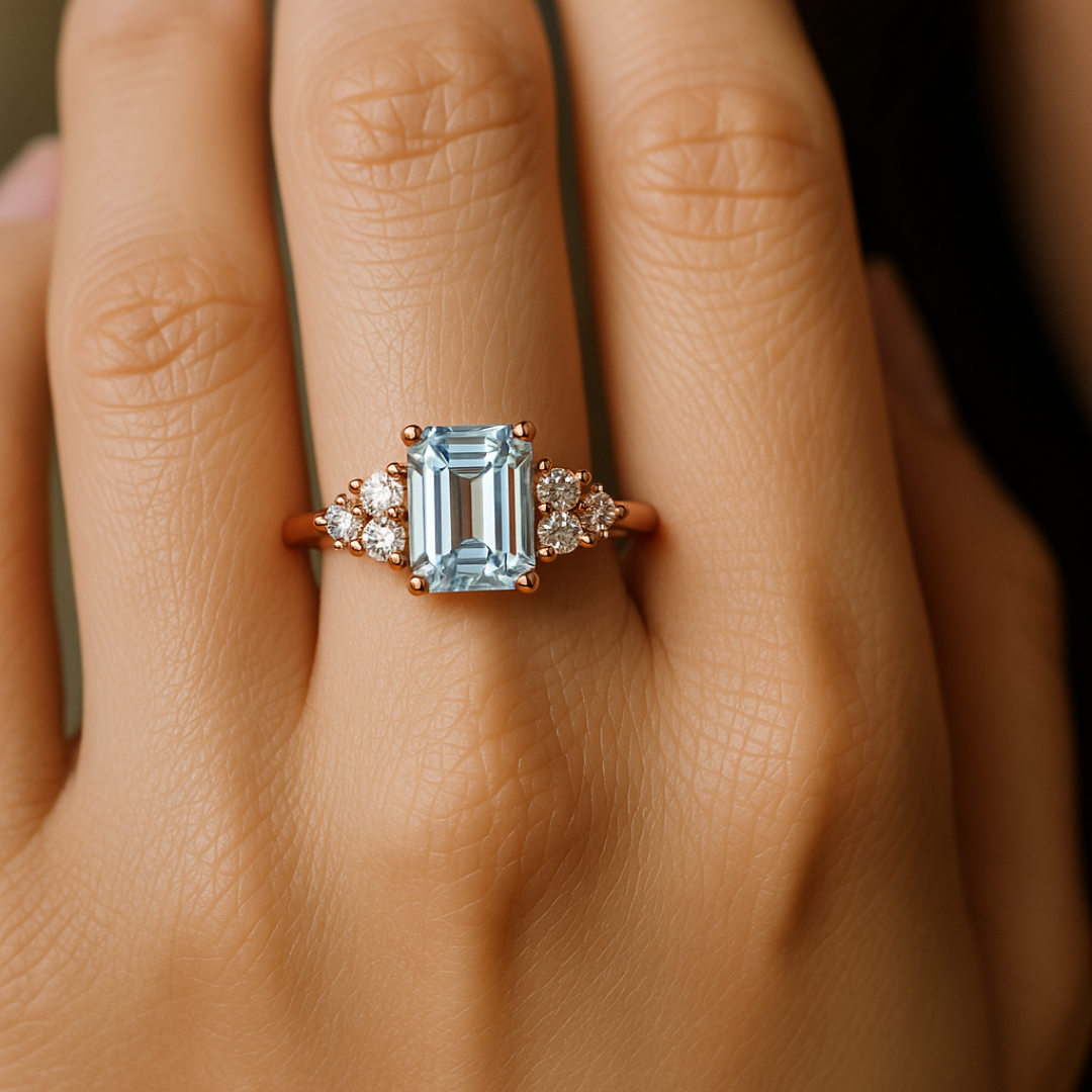 Natalia  1CT Emerald-Cut Diamond Ring
