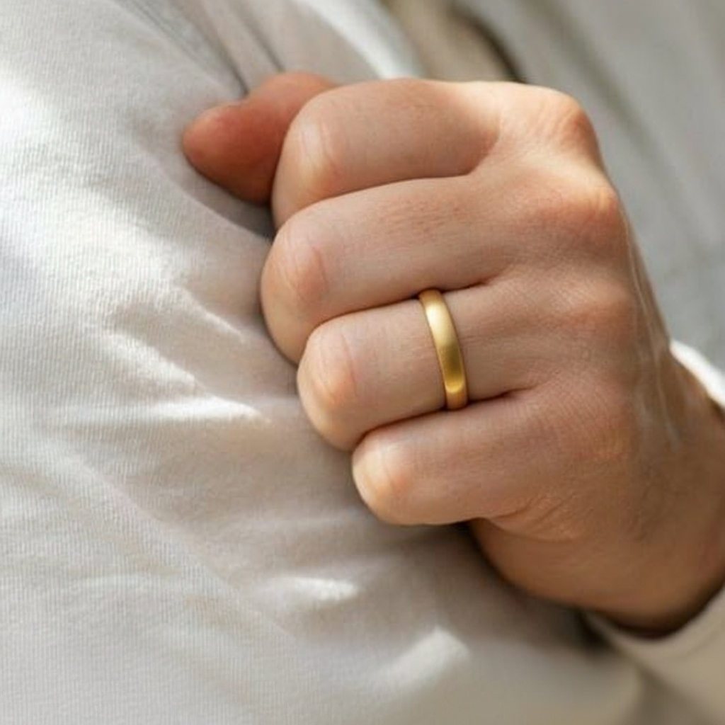 The Seamless Silhouette | Brushed Men's Wedding Band