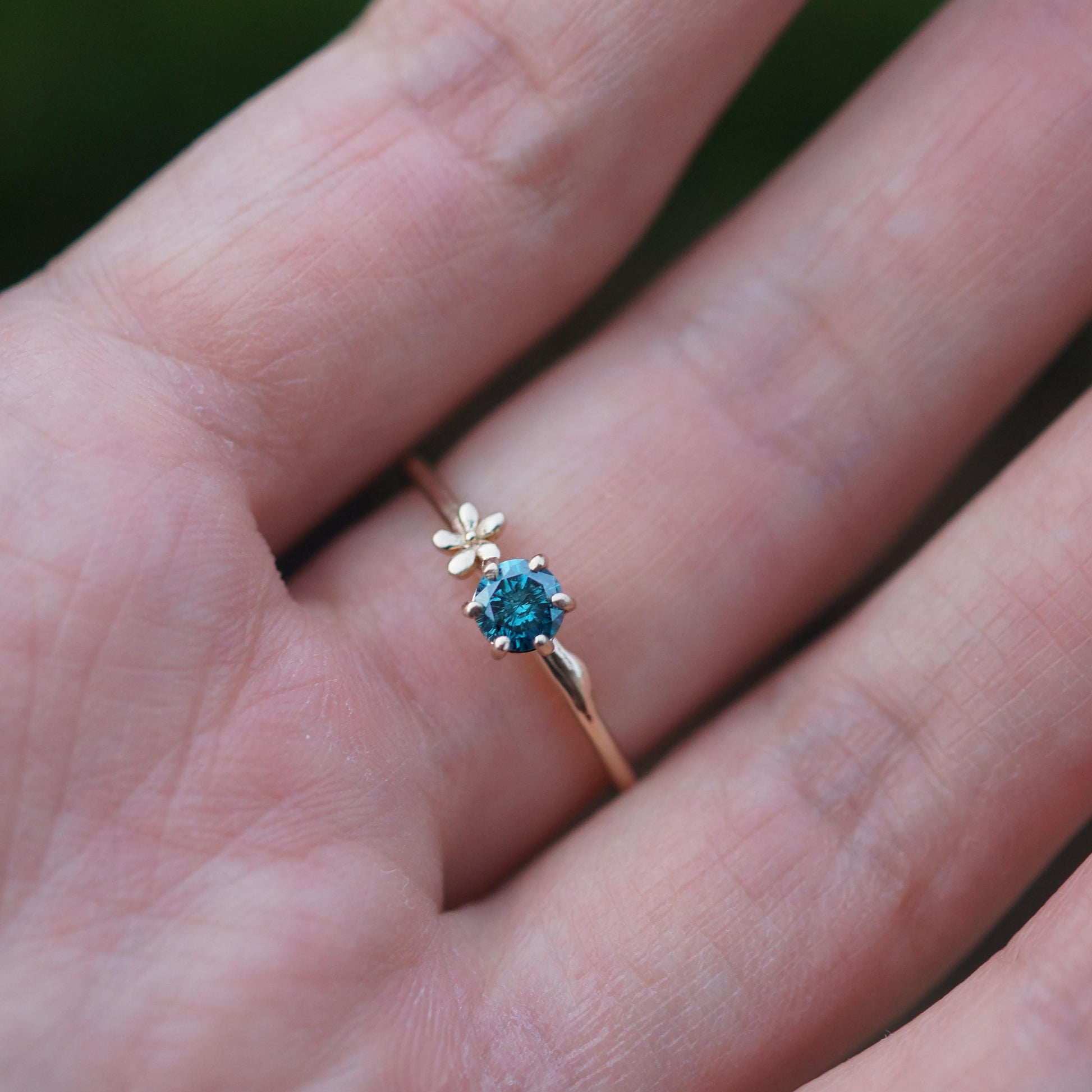 Dear Jasmine Blue Diamond Engagement Ring, Blue diamond ring, Diamond ring