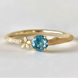 Dear Jasmine Blue Diamond Engagement Ring, Blue diamond ring, Diamond ring