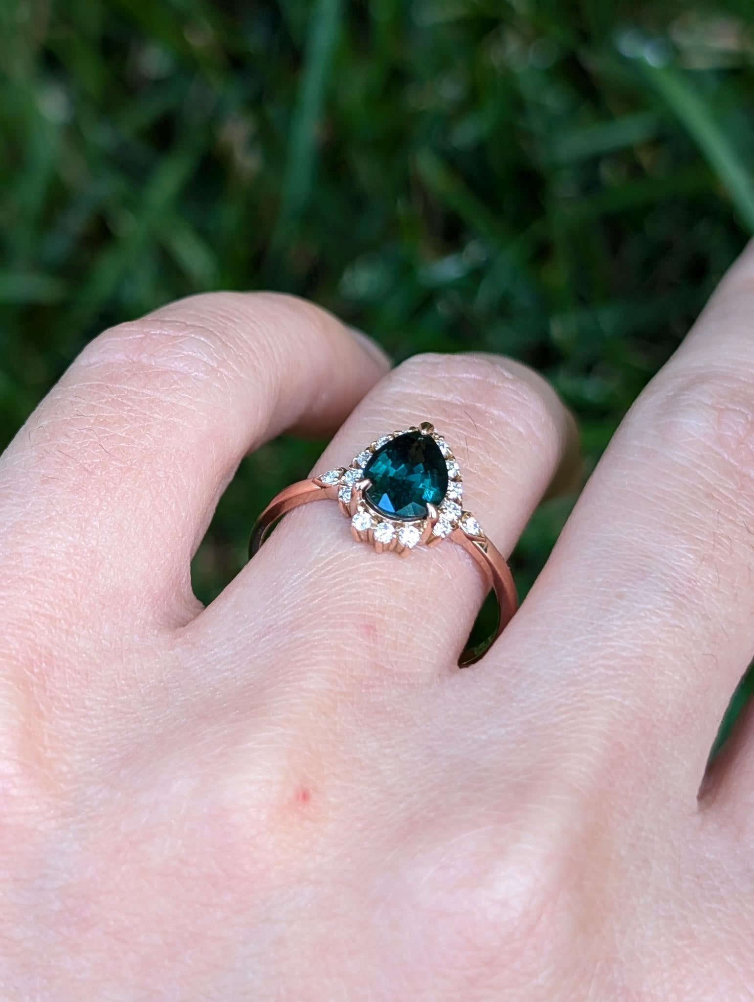 Classic Sapphire ring, 14k Sapphire Engagement ring